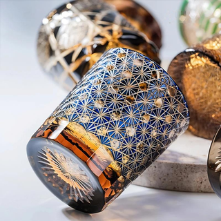 Cobalt Constellation Crystal Glass