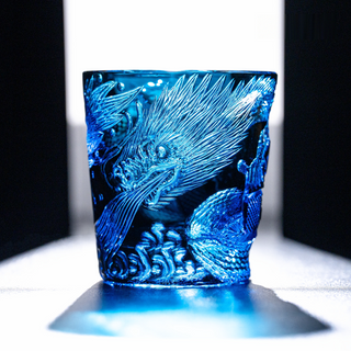 Abyssal Mosasaur Crystal Glass