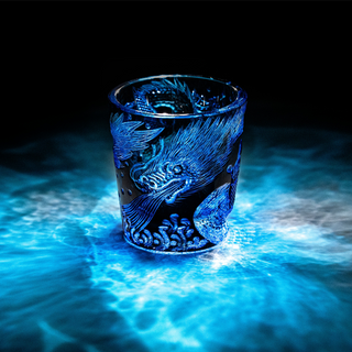 Abyssal Mosasaur Crystal Glass