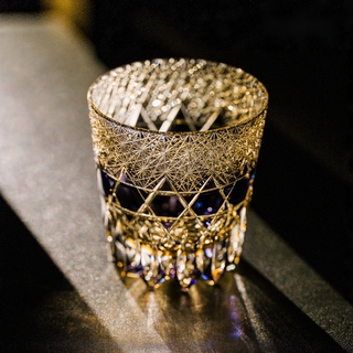 Amethyst Crown Crystal Glass