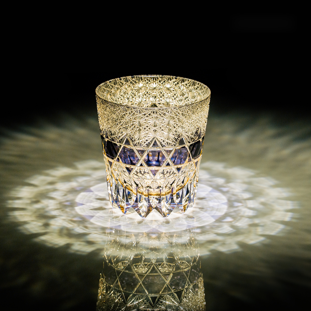 Amethyst Crown Crystal Glass