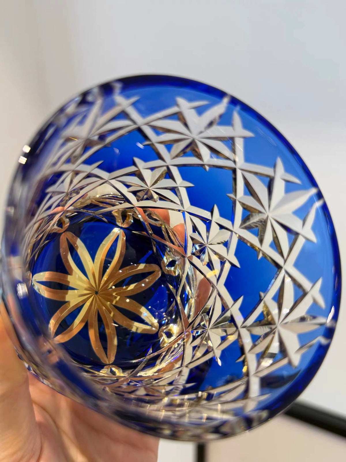 Azure Clover Crystal Glass
