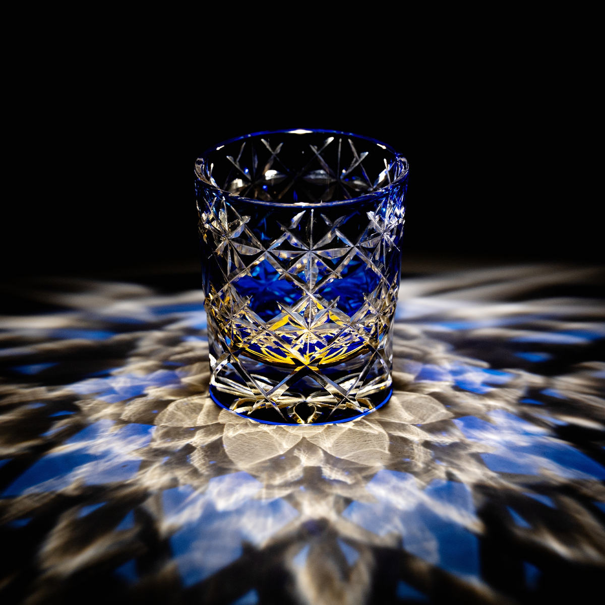 Azure Clover Crystal Glass