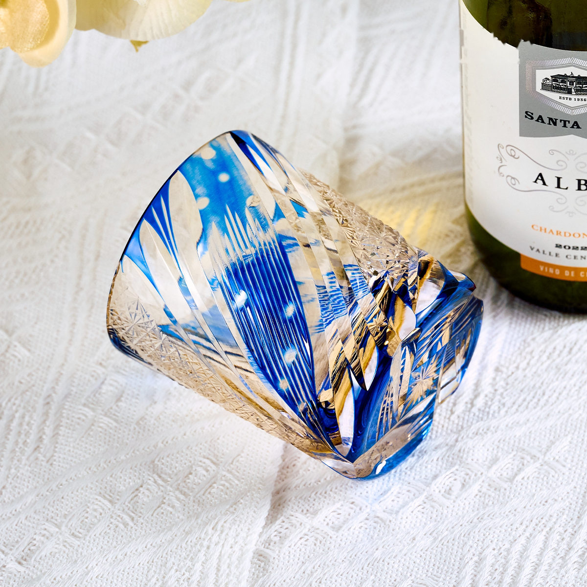 Azure Orbit Crystal Glass