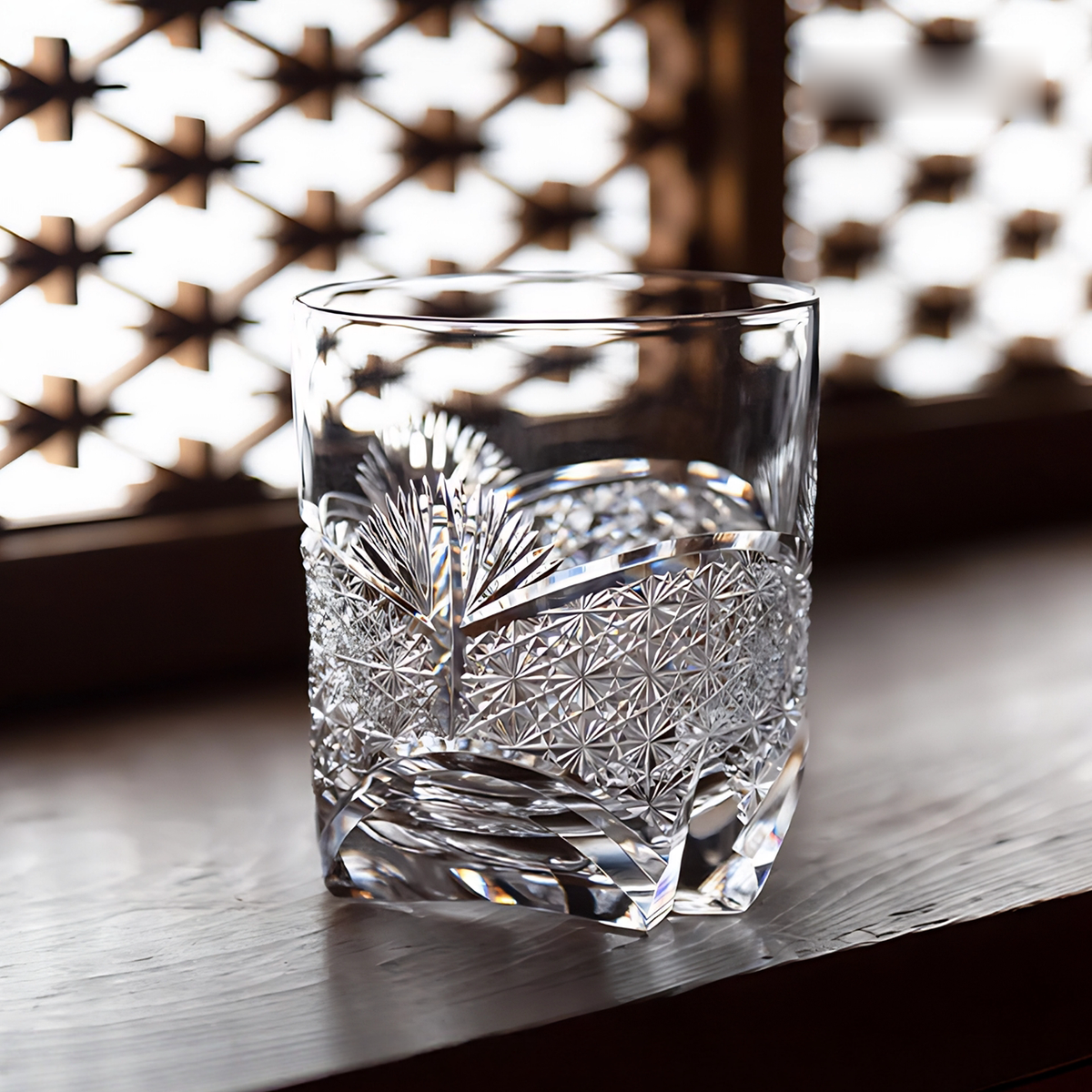Bamboo Bloom Crystal Glass
