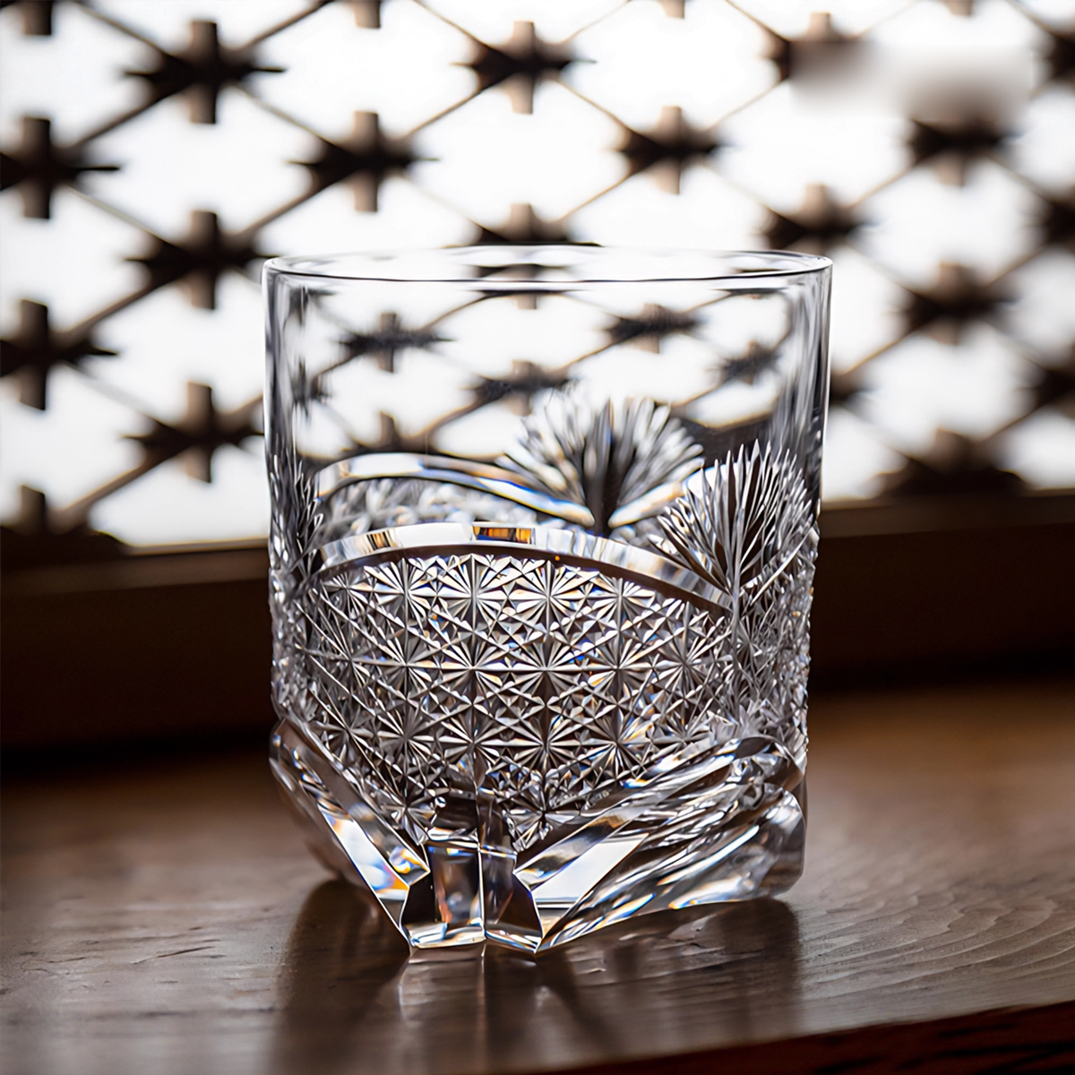 Bamboo Bloom Crystal Glass