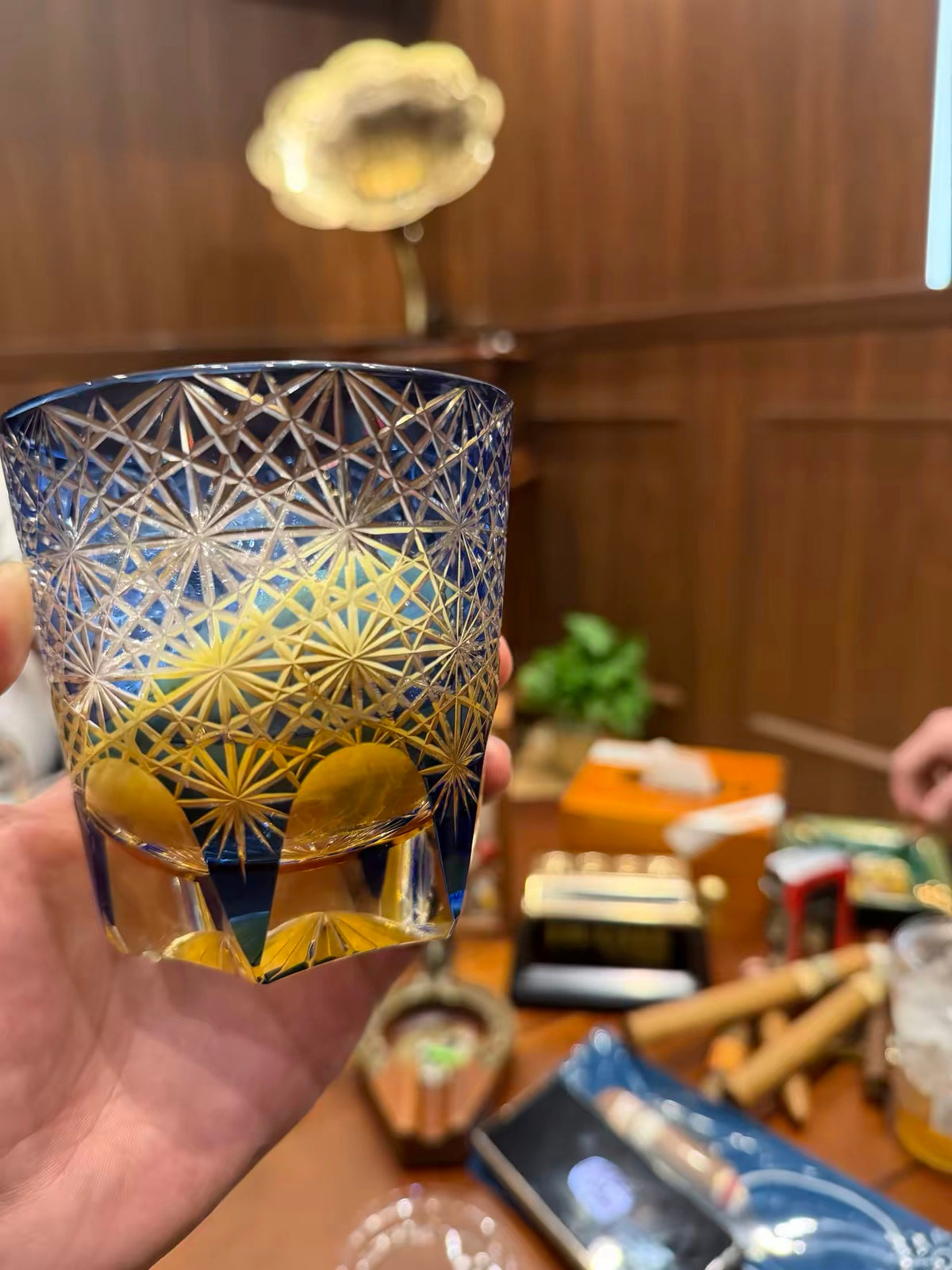 Chrysanthemum Crystal Glass (Large)