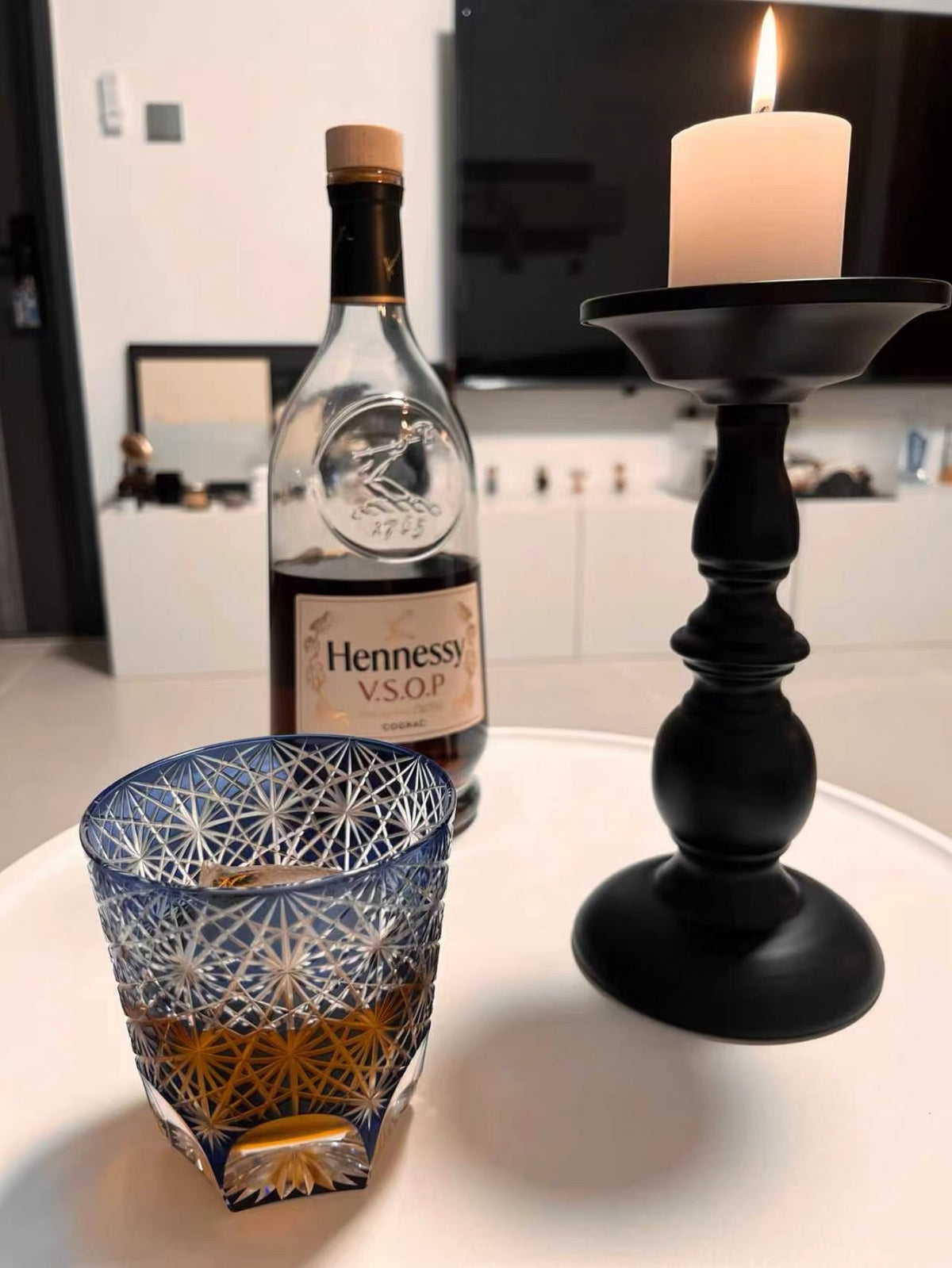 Chrysanthemum Crystal Glass (Large)