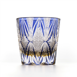 Cobalt Wings Crystal Glass