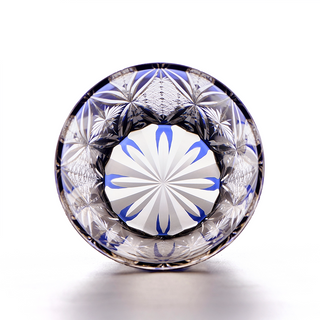 Cobalt Wings Crystal Glass