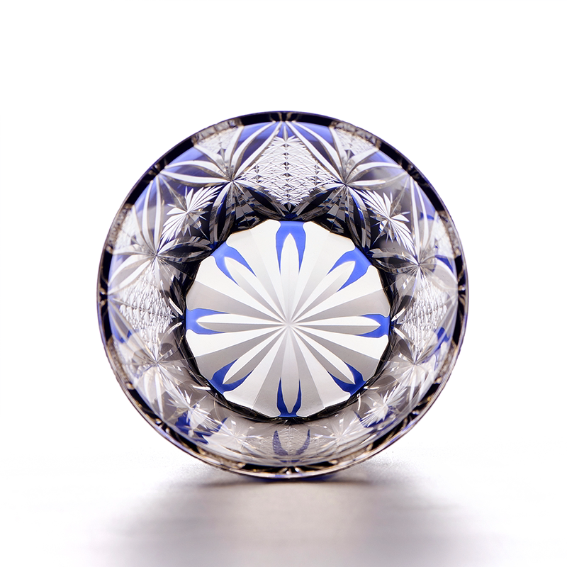 Cobalt Wings Crystal Glass