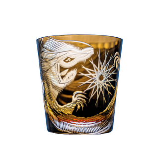 Coiled Dragon Crystal Glass
