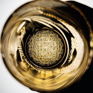 Coiled Dragon Crystal Glass