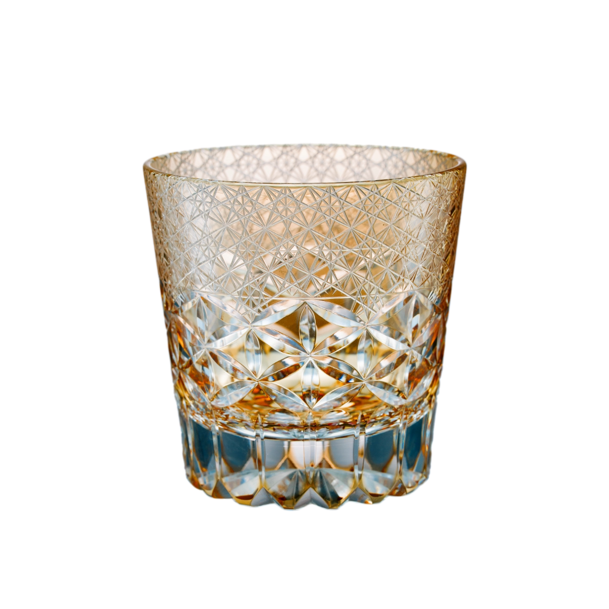 Turquoise Crest Crystal Glass — Amber