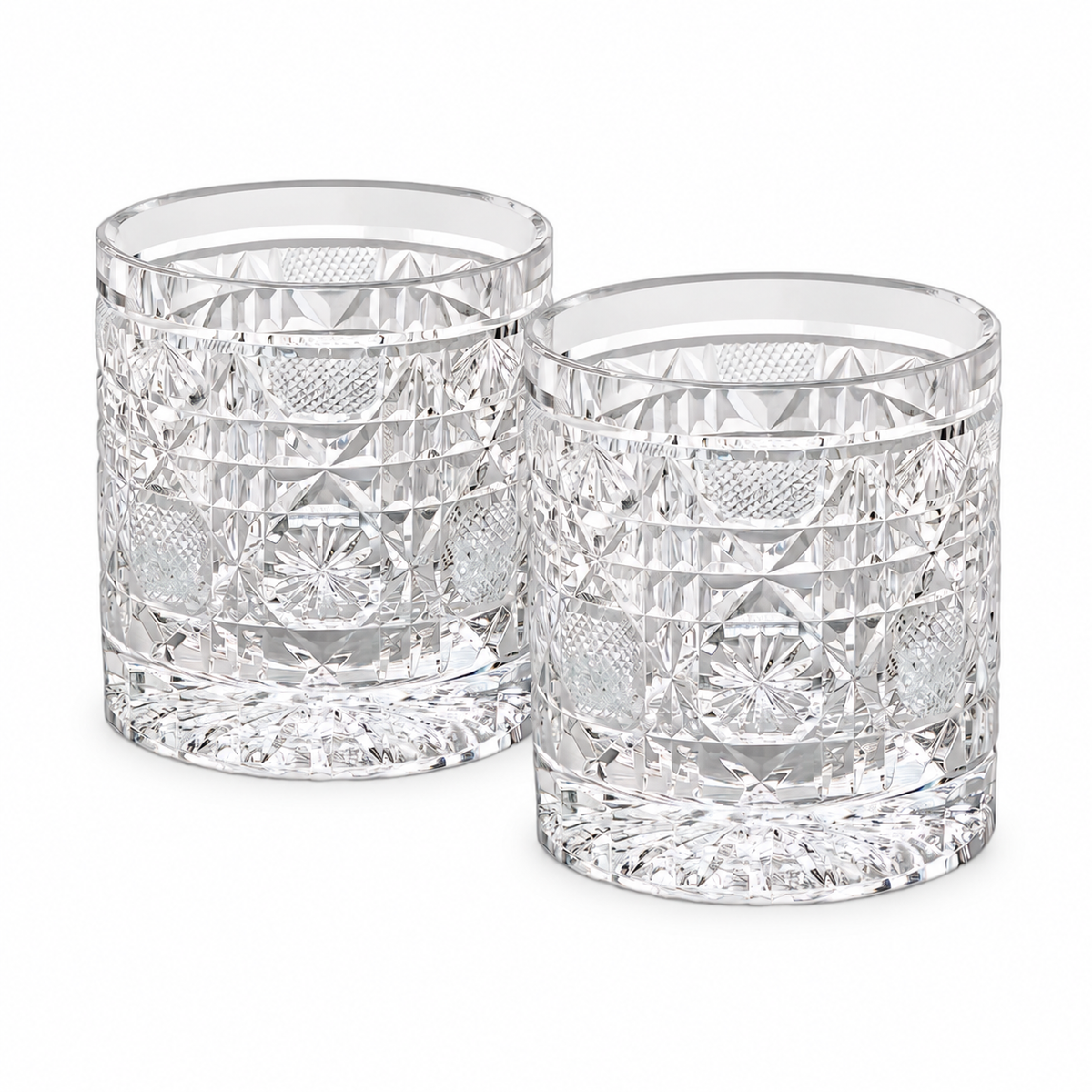 Imperial Bloom Crystal Glass — Set of Two