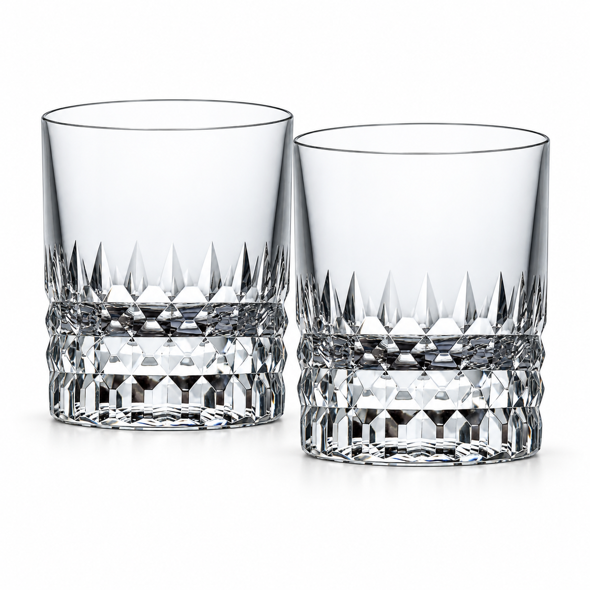 Harvest Cut Crystal Glass — Clear — Set of Two