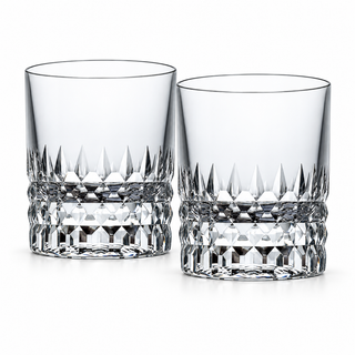 Harvest Cut Crystal Glass — Clear — Set of Two