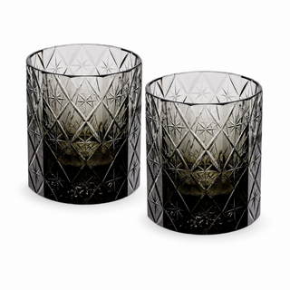 Midnight Starlight Crystal Glass — Set of Two