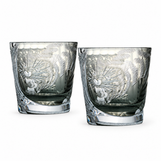 Roaring Tiger Crystal Glass — Grey — Set of Two