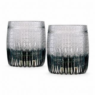 Silver Harvest Crystal Glass — Set of Two