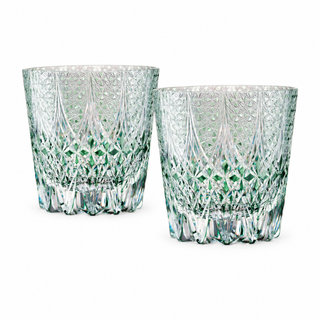 Jade Blossom Crystal Glass — Set of Two
