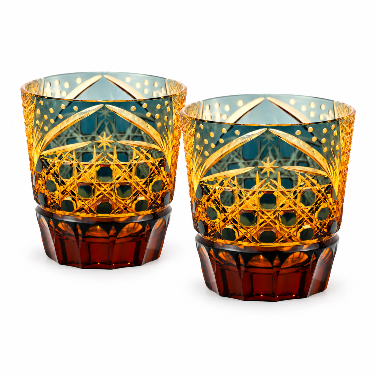 Starfire Crystal Glass — Set of Two