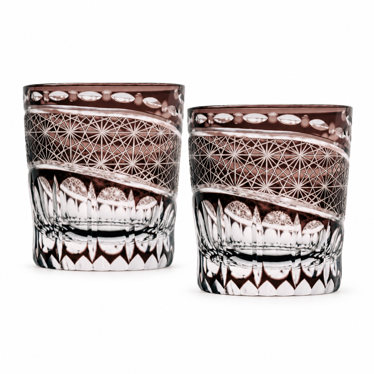 Amethyst Reverie Crystal Glass — Set of Two