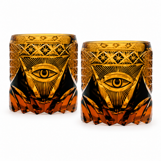 Sovereign Eye Crystal Glass — Set of Two