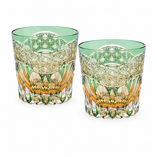 Emerald Radiance Crystal Glass — Set of Two