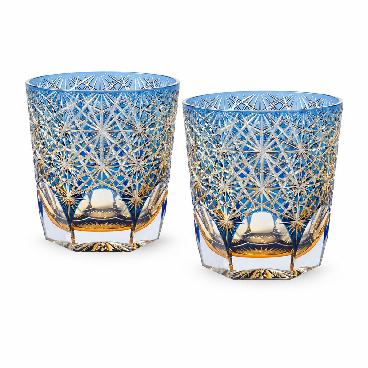 Chrysanthemum Crystal Glass (Small) — Set of Two