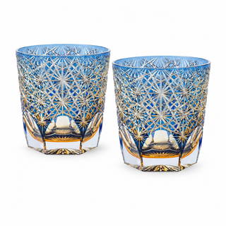 Chrysanthemum Crystal Glass (Small) — Set of Two