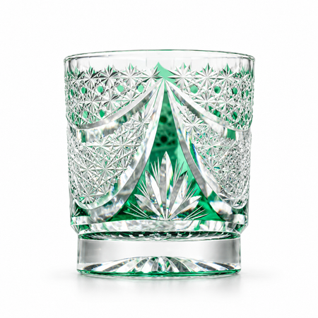Emerald Galaxy Crystal Glass — Single Glass
