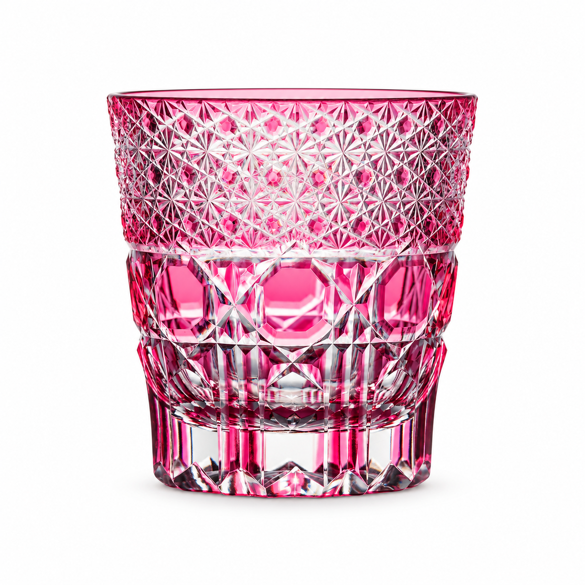 Jewel Crystal Glass — Pink — Single Glass