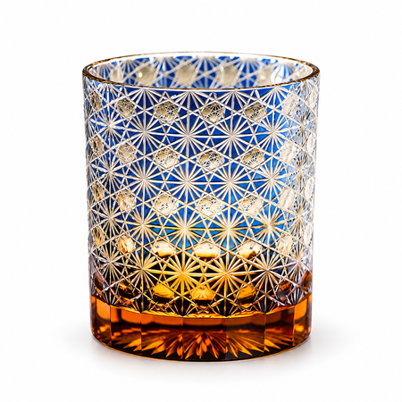 Cobalt Constellation Crystal Glass — Single Glass