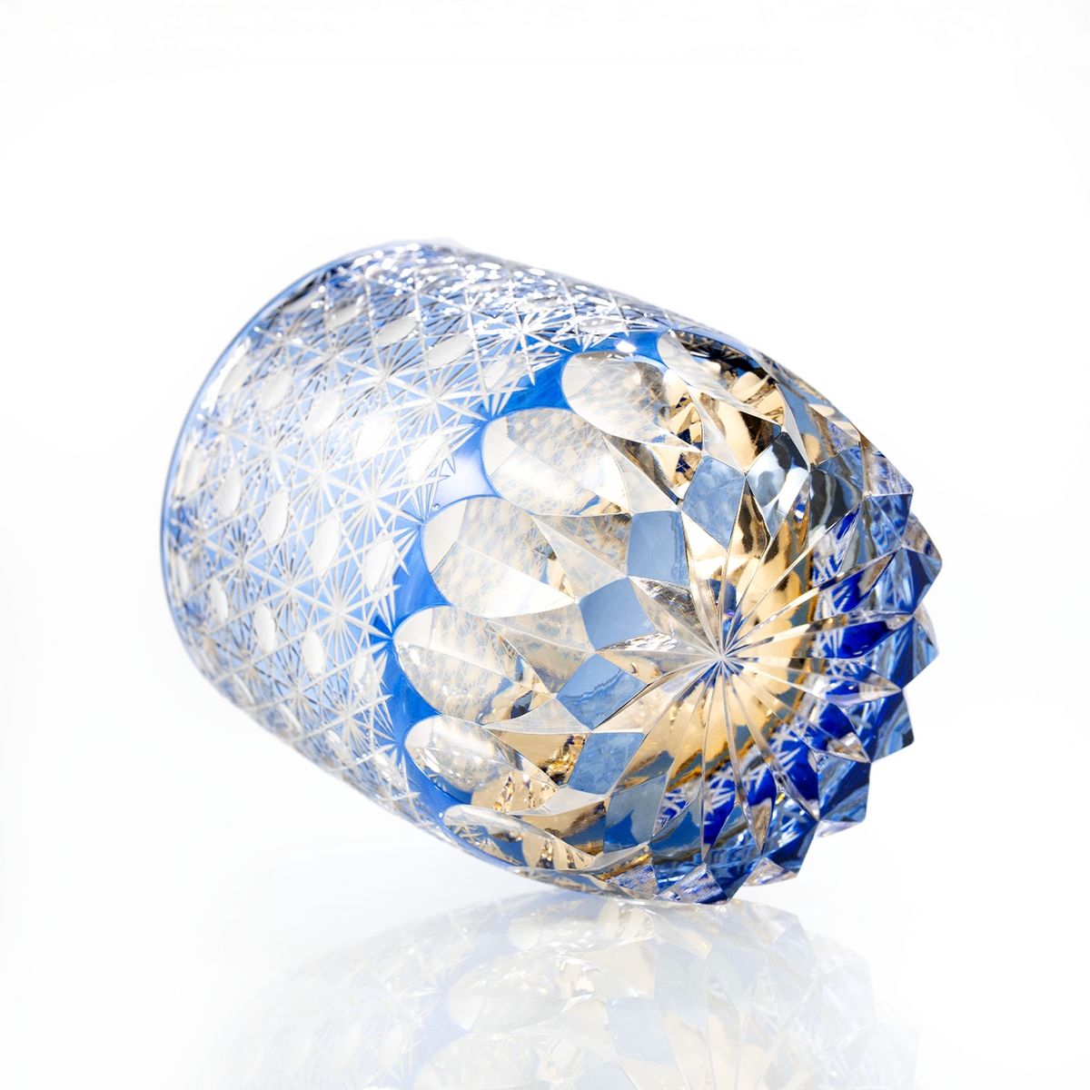 Gilded Daisy Crystal Glass