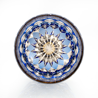 Gilded Daisy Crystal Glass