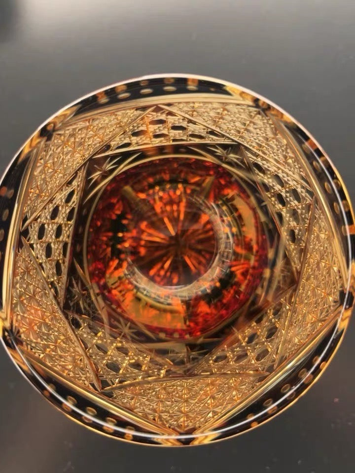Gilded Nocturne Crystal Glass