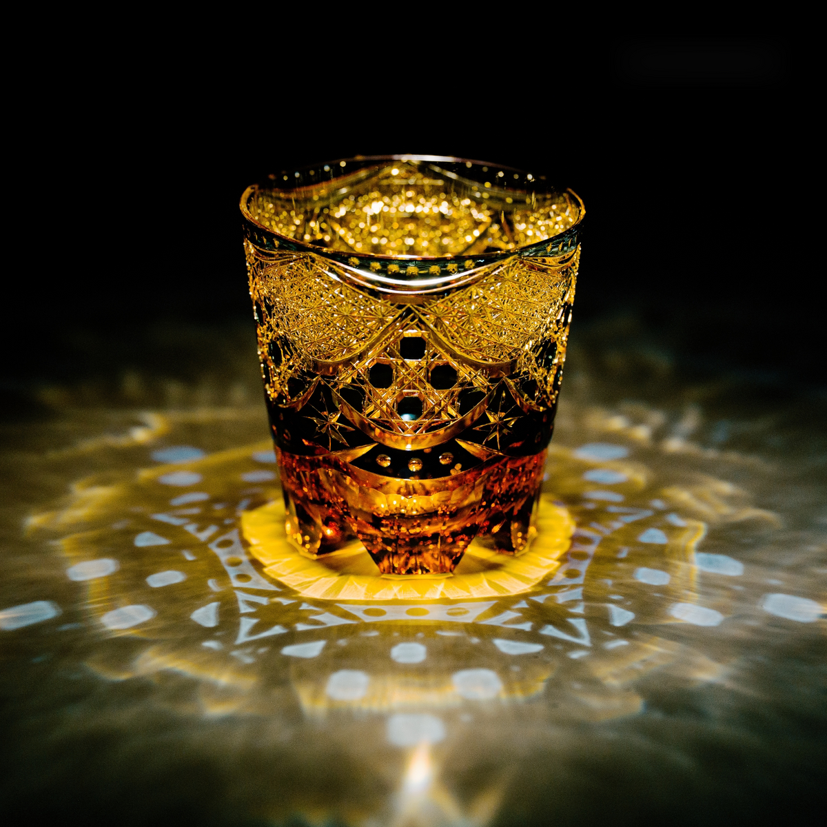 Gilded Nocturne Crystal Glass