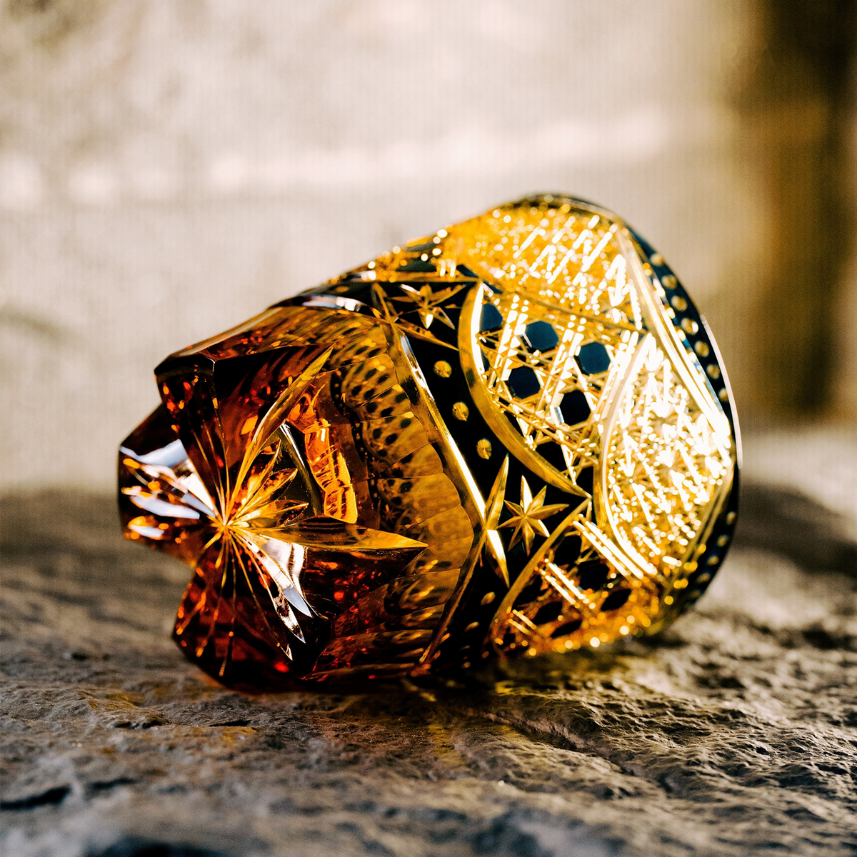 Gilded Nocturne Crystal Glass
