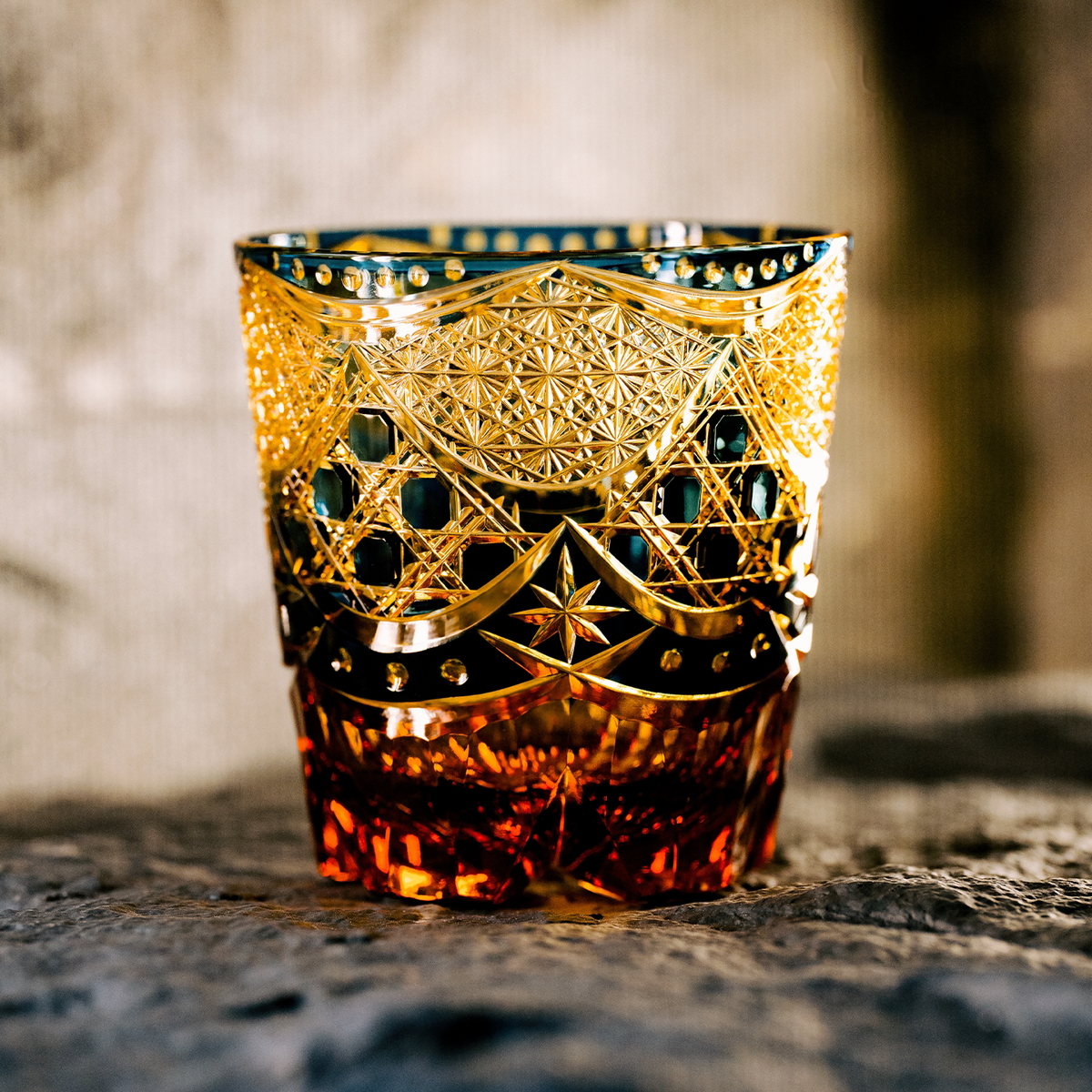 Gilded Nocturne Crystal Glass