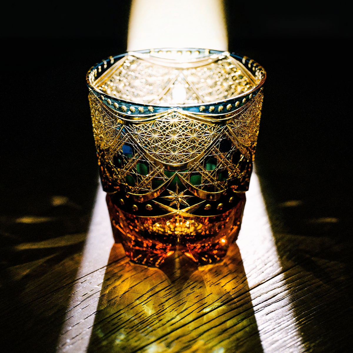 Gilded Nocturne Crystal Glass