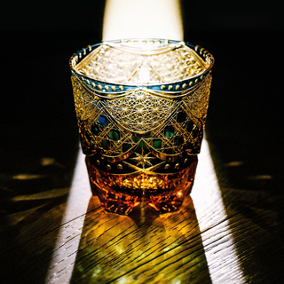 Gilded Nocturne Crystal Glass