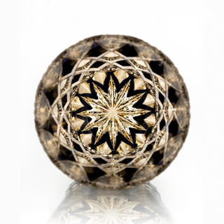 Gilded Violet Crystal Glass