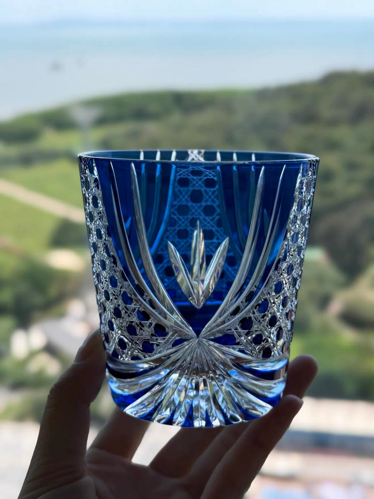 Indigo Zen Crystal Glass