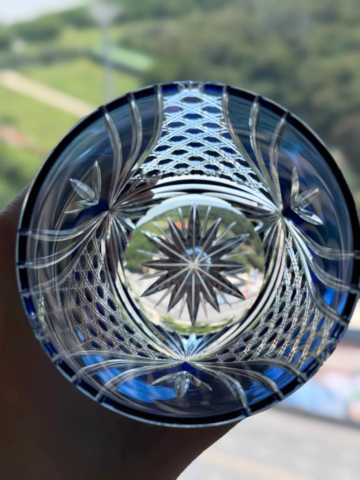 Indigo Zen Crystal Glass