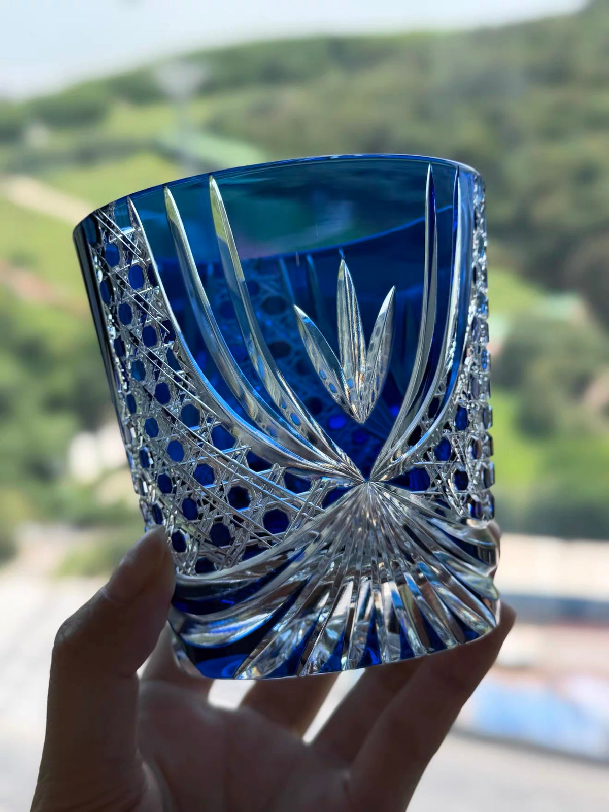 Indigo Zen Crystal Glass