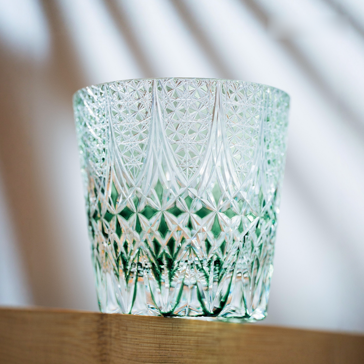 Jade Blossom Crystal Glass