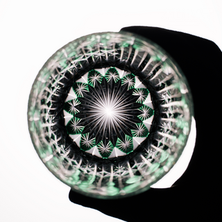 Jade Blossom Crystal Glass