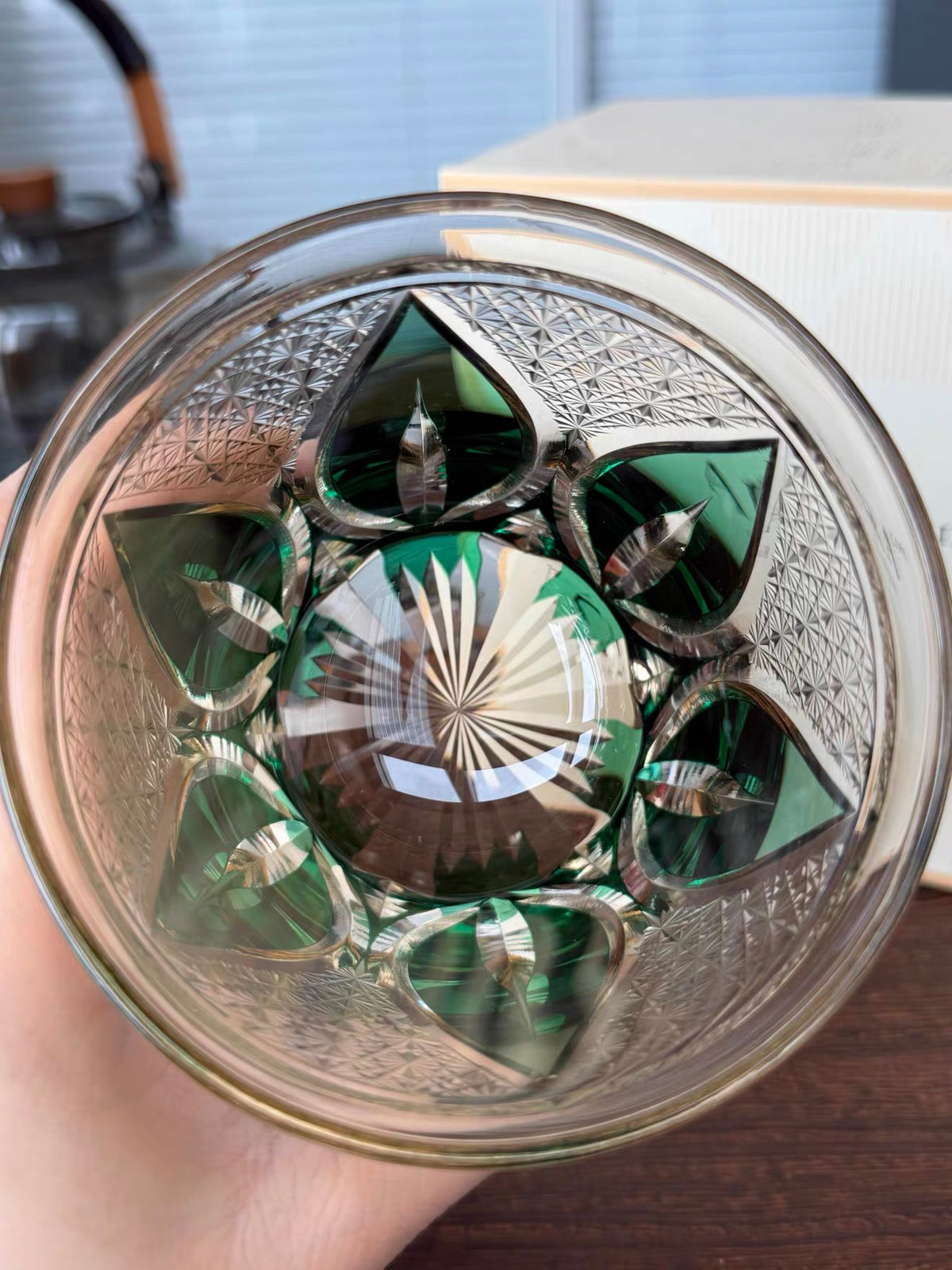 Jade Droplet Crystal Glass
