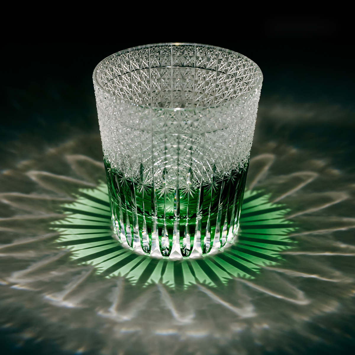 Jade Harvest Crystal Glass